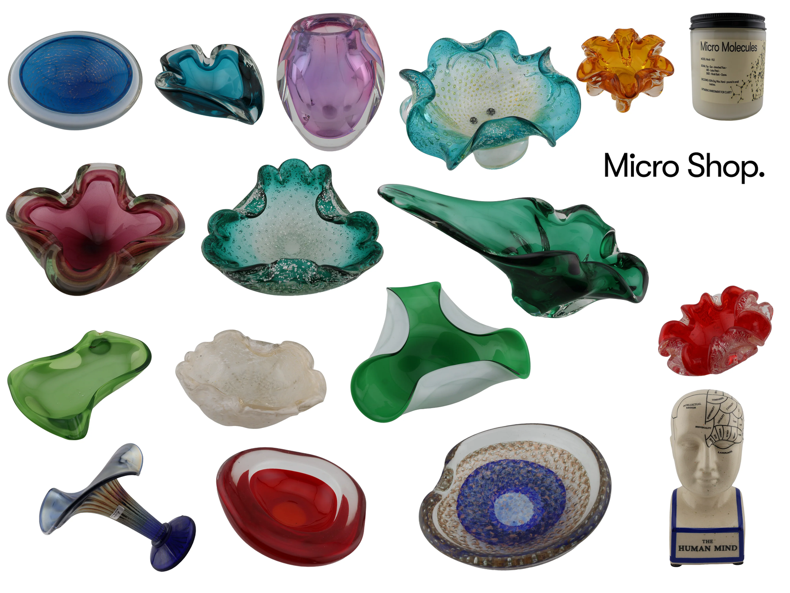A collection of MicroShop finds